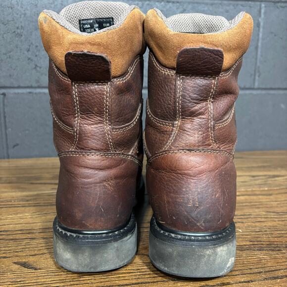 Wolverine Men’s 10EW Wide Leather Work Boots Lace Up Brown main image 6